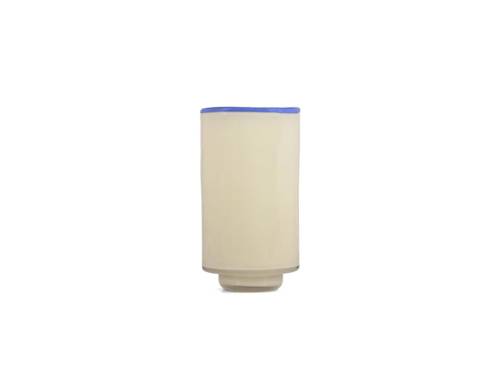 Vase 12xh21.5cm cream wit Milo ONA