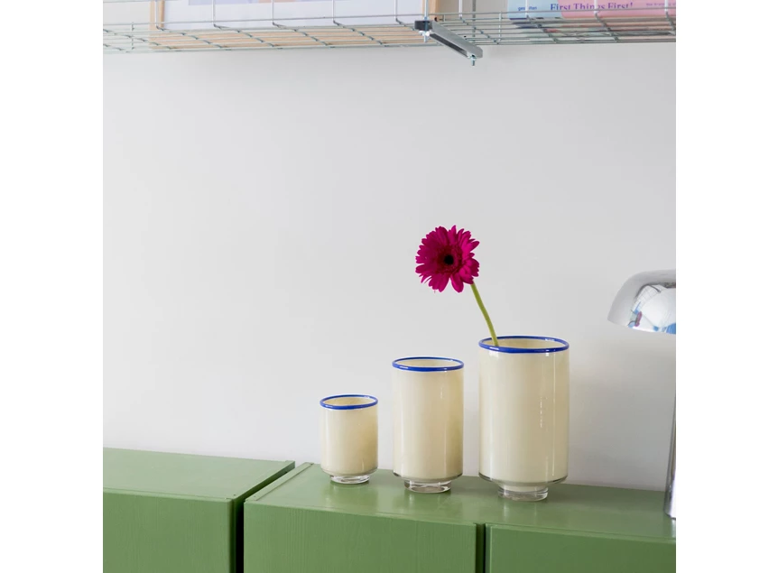 Vase 15xh26cm cream wit Milo ONA sfeerfoto