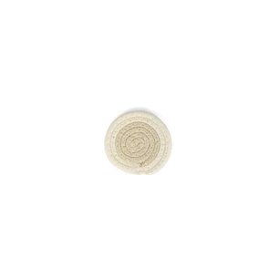 Glasonderzetter 10cm cream wit Piff-set/4