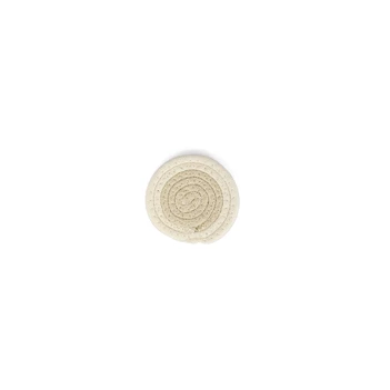Glasonderzetter 10cm cream wit Piff-set/4