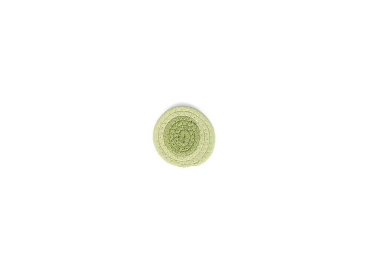 Onderzetter 10cm pistachio groen Piff-set/4