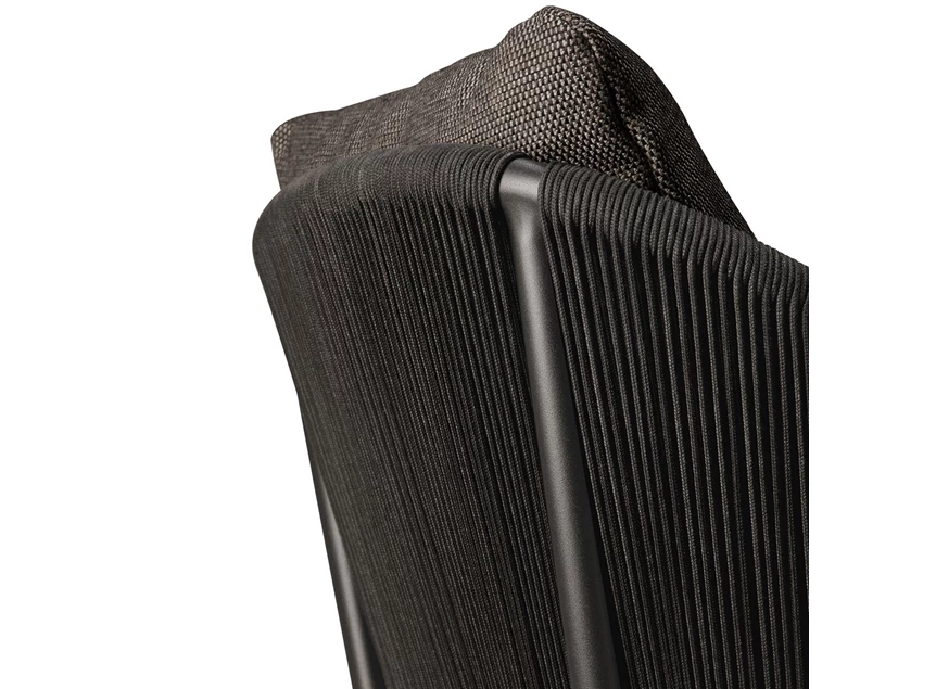 Rug koord Armstoel Capitan tuinstoel Dining Chair Outdoor Dark Bronze 60222 Ethnicraft