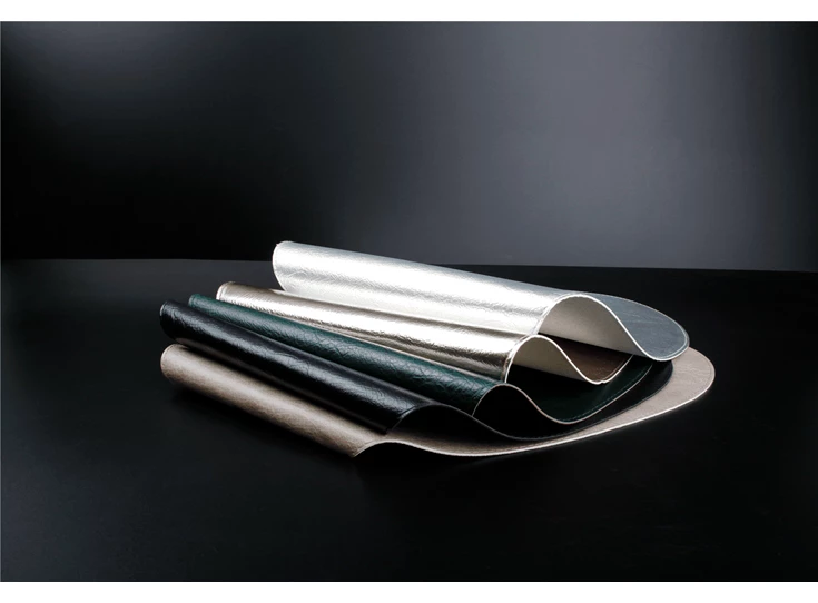 805261 tafelloper tabletop lederlook grijs Salt and pepper S&P collectie