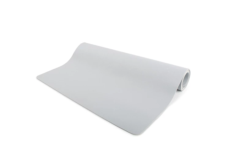 805261 tafelloper tabletop lederlook grijs Salt and pepper S&P opgerold