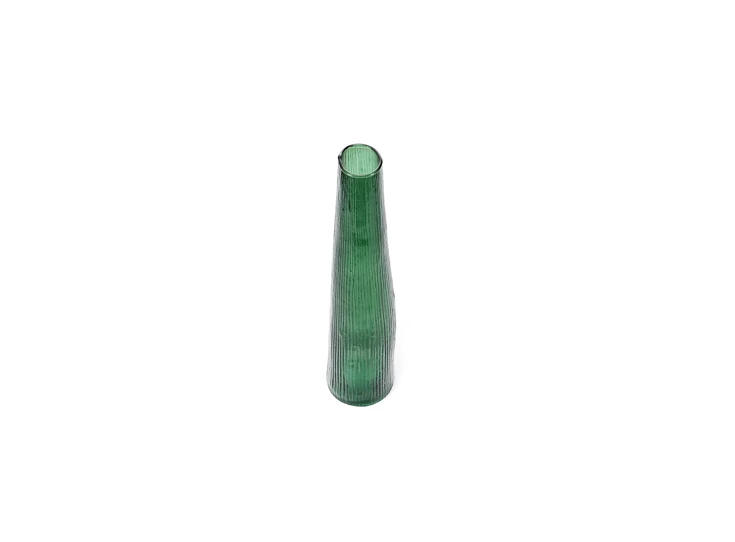 Vaas 9xh40cm donkergroen Twig ander aanzicht