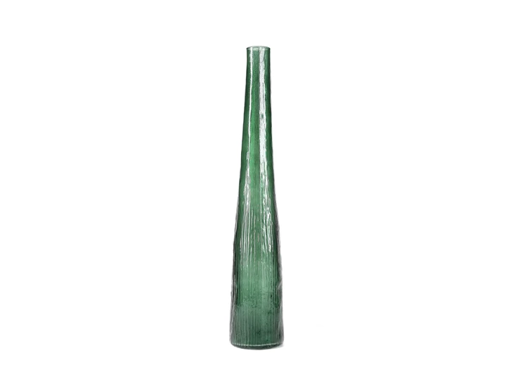 Vaas 9xh50cm donkergroen Twig