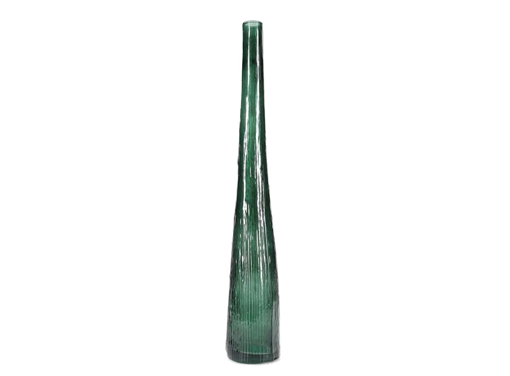 Vaas 9xh59cm donkergroen Twig