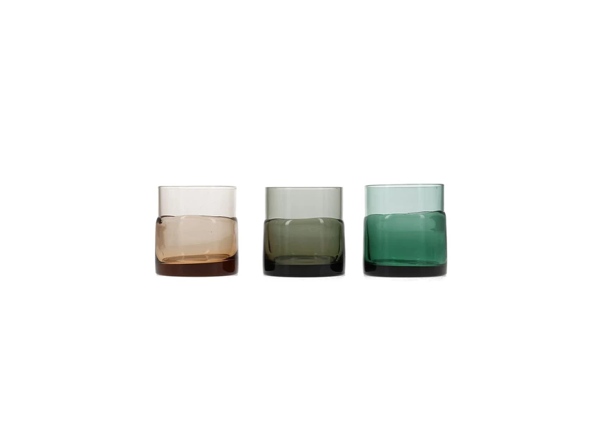 Glas 31.5cl groen Mono-set/2 ander opties