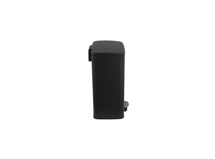 Pedaalemmer 50l/42x37xh63cm zwart Dust zij aanzicht