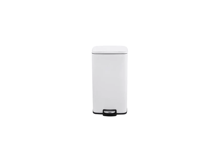 Pedaalemmer 30l/34x32x61cm wit Dust voor aanzicht