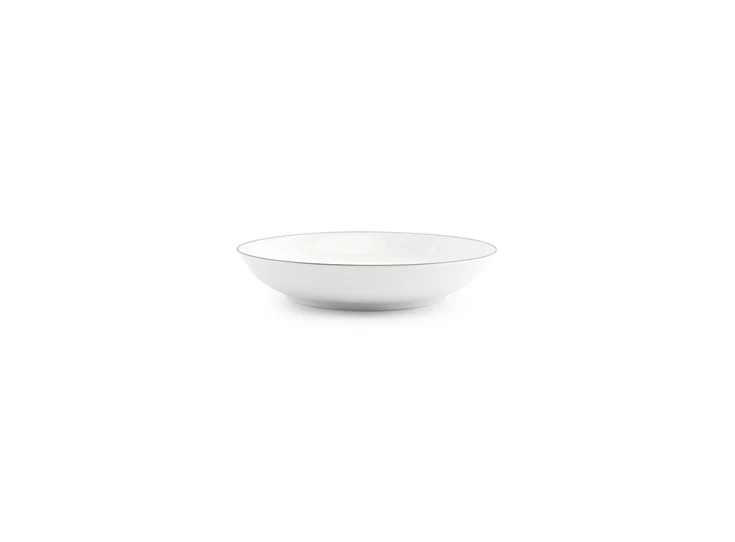 Kom 21xh4cm coupe green Rim basic white voor aanzicht