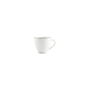 Kop 20cl green Rim basic white