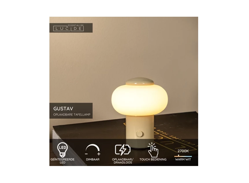 Gustav taffellamp beige info