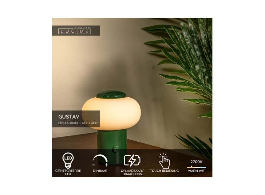 Gustav tafellamp groen info