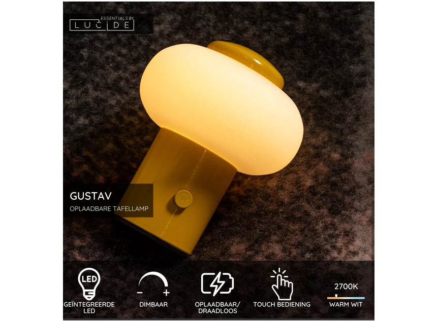 Gustav tafellamp geel info