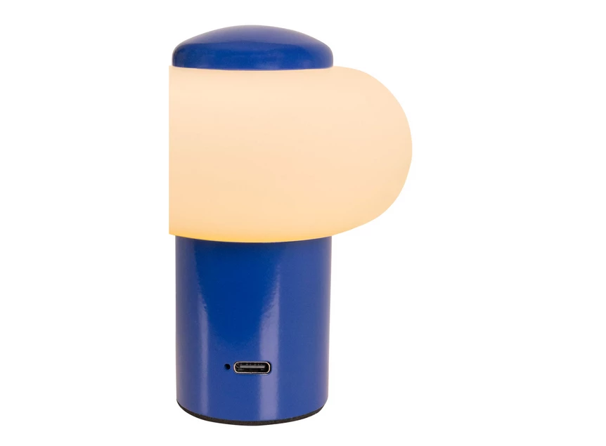 Gustav tafellamp blauw aansluiting