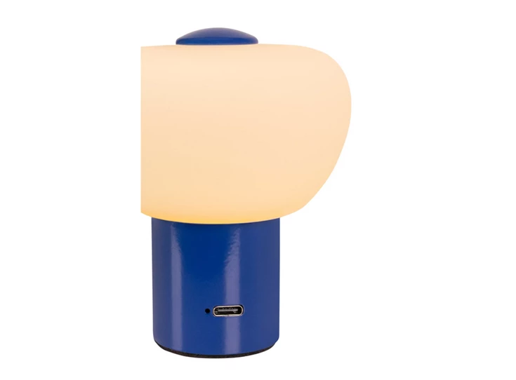 Gustav tafellamp blauw aansluiting