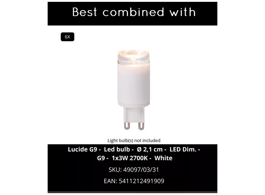 Keoni plafondspot koffie lamp