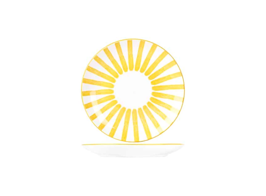Cabana dessertbord 20.5cm geel