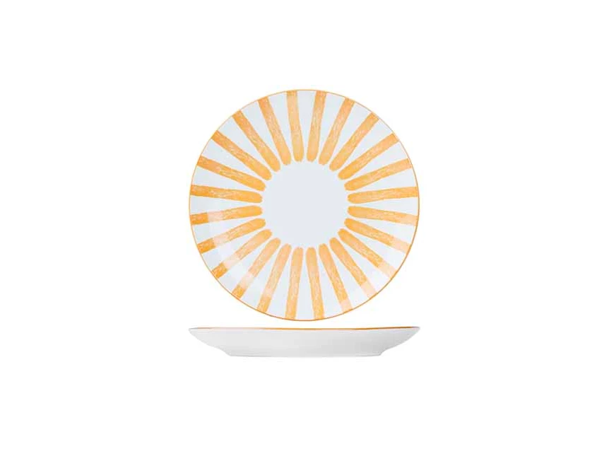 Cabana dessertbord 20.5cm oranje
