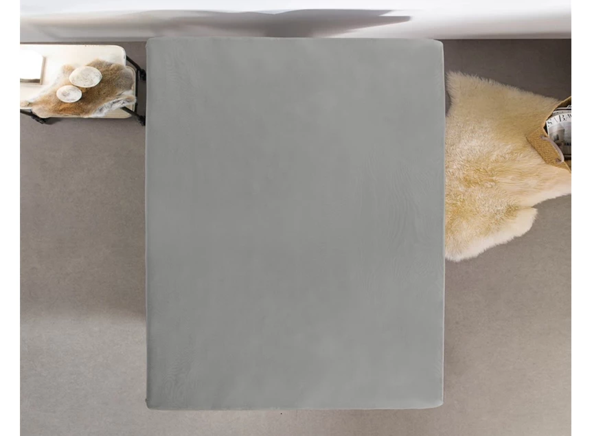 dubbel jersey hoeslaken grijs 80/100x220