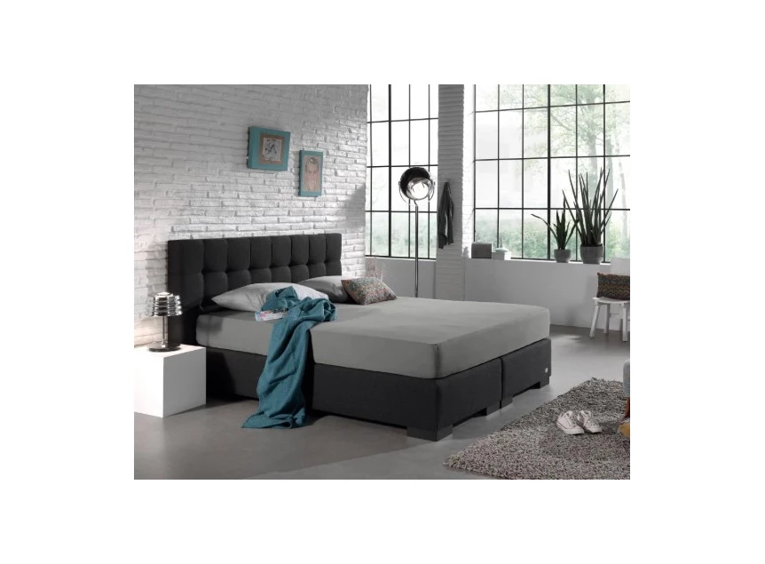 dubbel jersey hoeslaken grijs 80/100x220 sfeerfoto