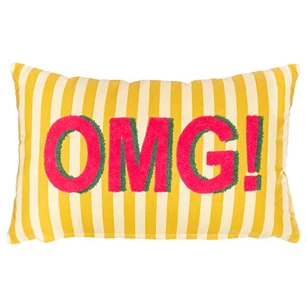 Kussen OMG multikleur 30x50 katoen