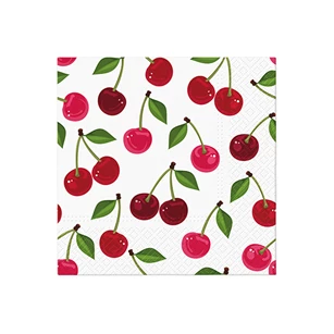 Servet cherries pattern 33x33 set20