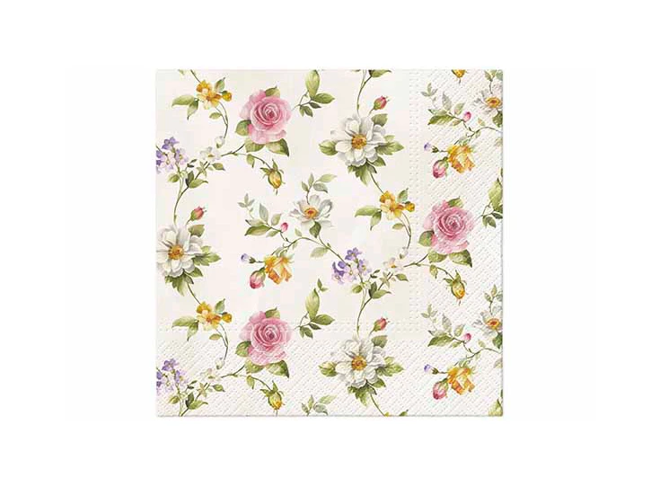 Servet tender roses 33x33 set20