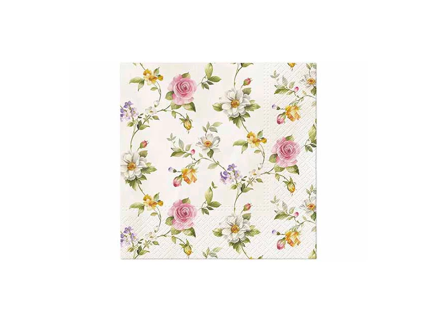 Servet tender roses 33x33 set20