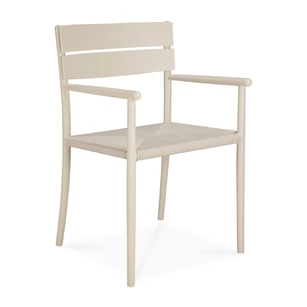 Armstoel Elin tuinstoel Outdoor Dining Chair With Arms Sand 60574 Ethnicraft