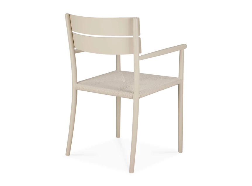 Achterkant Armstoel Elin tuinstoel Outdoor Dining Chair With Arms Sand 60574 Ethnicraft