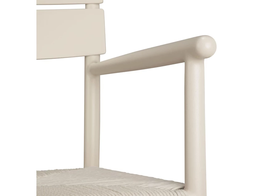 Armleuning Armstoel Elin tuinstoel Outdoor Dining Chair With Arms Sand 60574 Ethnicraft