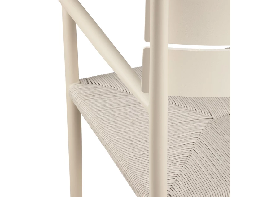 Frame Armstoel Elin tuinstoel Outdoor Dining Chair With Arms Sand 60574 Ethnicraft