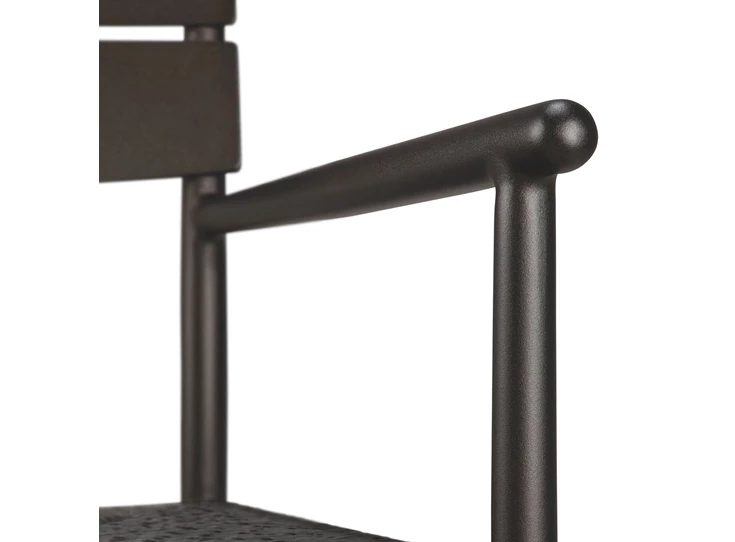 Armleuning Armstoel Elin tuinstoel Outdoor Dining Chair With Arms Dark Bronze 60572 Ethnicraft