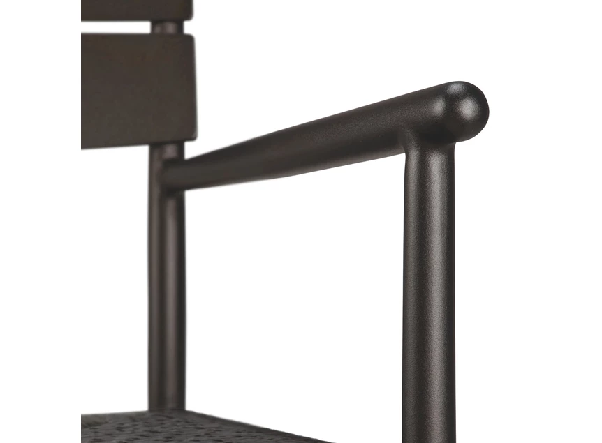 Armleuning Armstoel Elin tuinstoel Outdoor Dining Chair With Arms Dark Bronze 60572 Ethnicraft