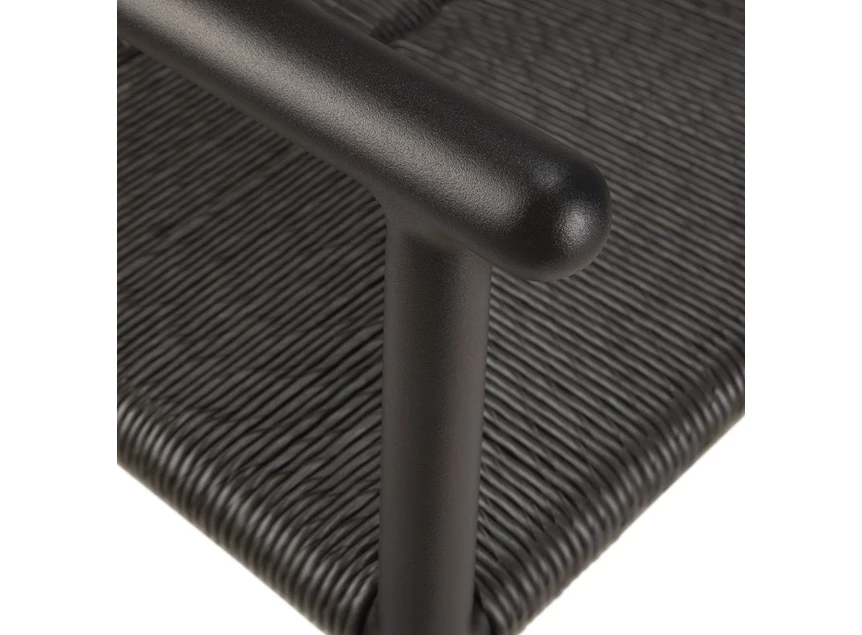 Bovenkant Armstoel Elin tuinstoel Outdoor Dining Chair With Arms Dark Bronze 60572 Ethnicraft