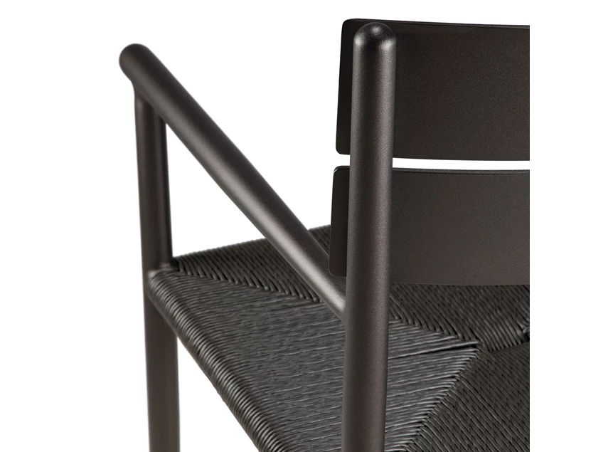 Frame Armstoel Elin tuinstoel Outdoor Dining Chair With Arms Dark Bronze 60572 Ethnicraft