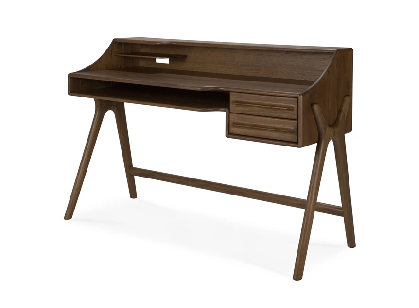 Bureau Teak Flow Wild Brown Desk 10729 Ethnicraft