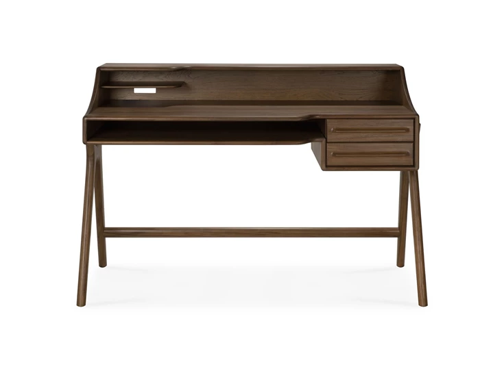 Front Bureau Teak Flow Wild Brown Desk 10729 Ethnicraft