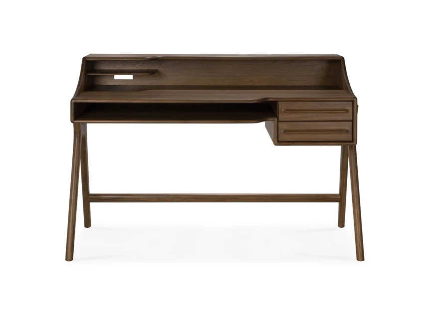 Front Bureau Teak Flow Wild Brown Desk 10729 Ethnicraft