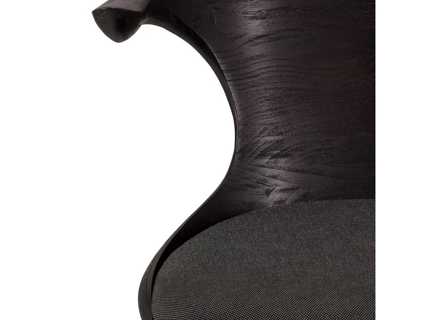 Zitting Bureaustoel Teak Flow Dark Brown Office Chair With Weels 10582 Ethnicraft