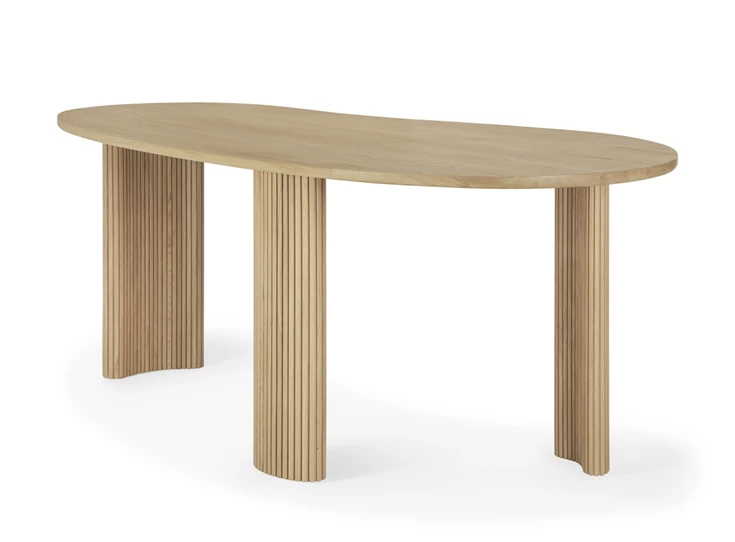 Front Bureau Oak Boomerang Desk 50795 Ethnicraft