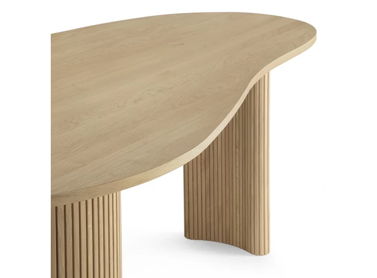 Organisch Bureau Oak Boomerang Desk 50795 Ethnicraft