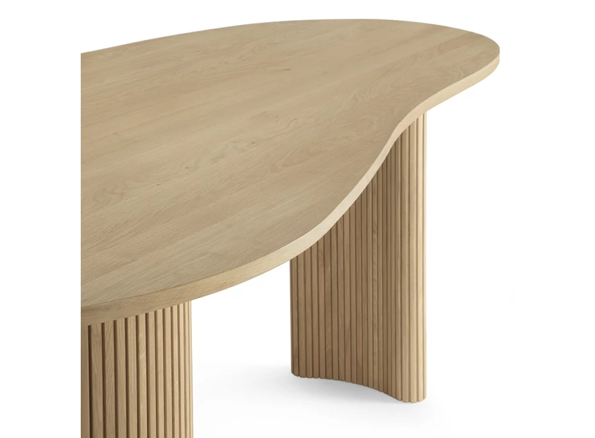 Organisch Bureau Oak Boomerang Desk 50795 Ethnicraft