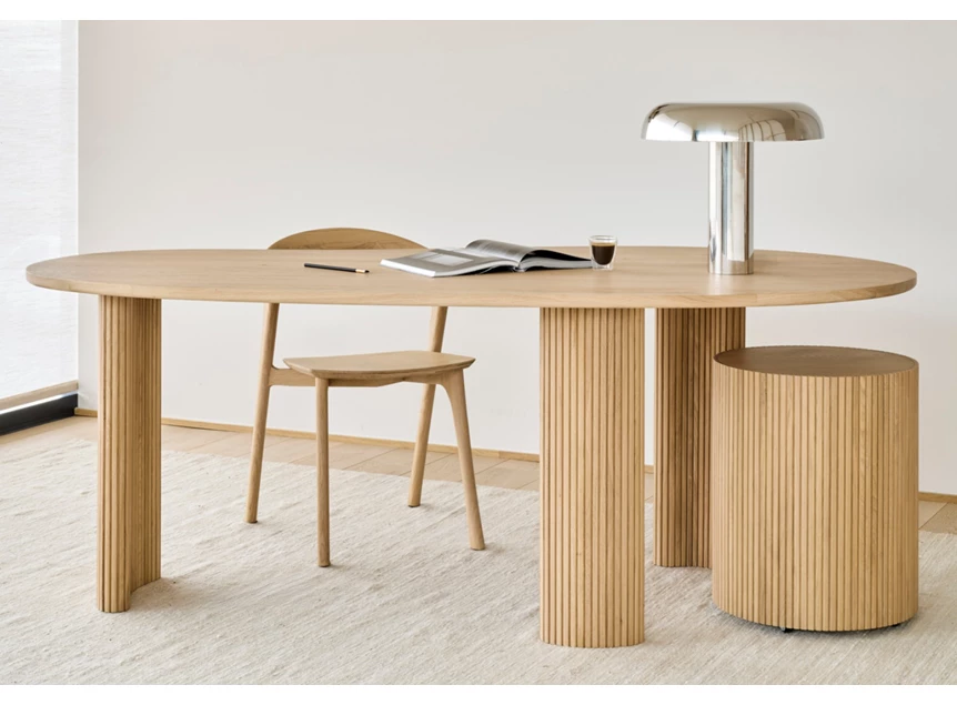 Sfeerfoto Bureau Oak Boomerang Desk 50795 Ethnicraft