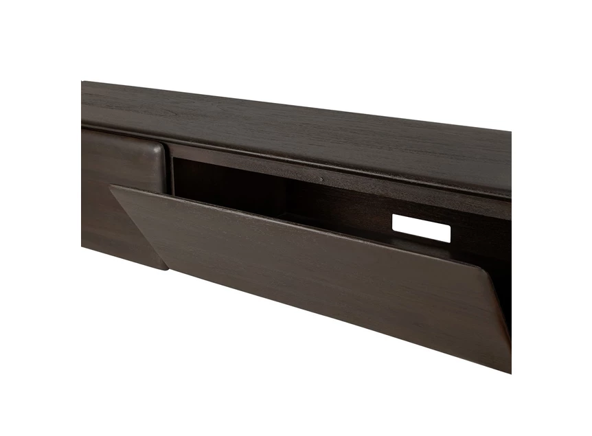 Binnenkant Tv-kast Teak Pi Dark Brown Tv Cupboard 11586 Ethnicraft