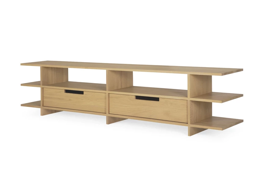 Zijkant Tv-kast roomdivider Oak Kabuki Tv Cupboard 51792 Ethnicraft