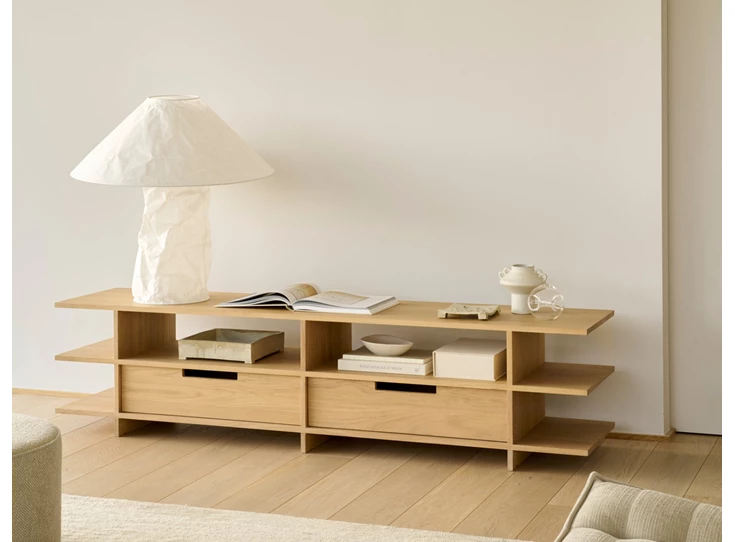 Sfeerfoto Tv-kast roomdivider Oak Kabuki Tv Cupboard 51792 Ethnicraft