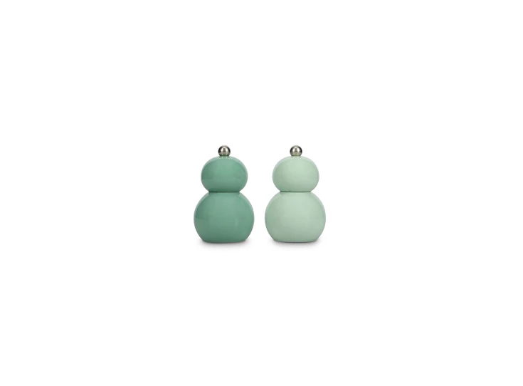 Betty peper/zoutmolen groen h12cm set/2